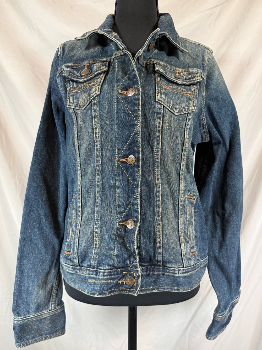 Vintage Y2K Abercrombie & Fitch Denim Jacket - Size Large - Picture 1 of 6